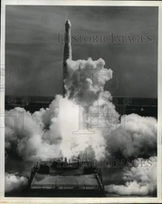 Press Photo Thor-Ablestar rocket launch at Cape Canaveral, Florida - pim03712