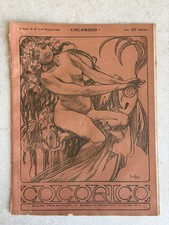 Alphonse Mucha Lithographie : REVUE COCORICO 1900 Steinlen Gose Helleu Kupka