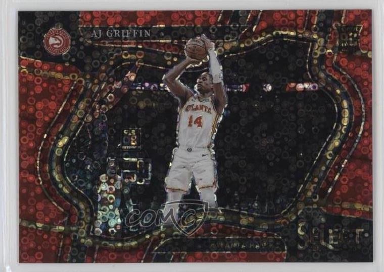 2022-23 Panini Select Courtside Red Disco Prizm 24/49 AJ Griffin #274 uk2
