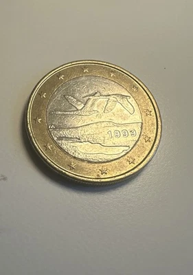 piece rare de 1999 avec les 2 oiseaux 1 euro - Photo 1/3