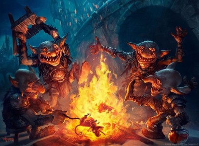 MTG Goblin Standard Deck Neu & Spielfertig + Sleeves +Deckbox
