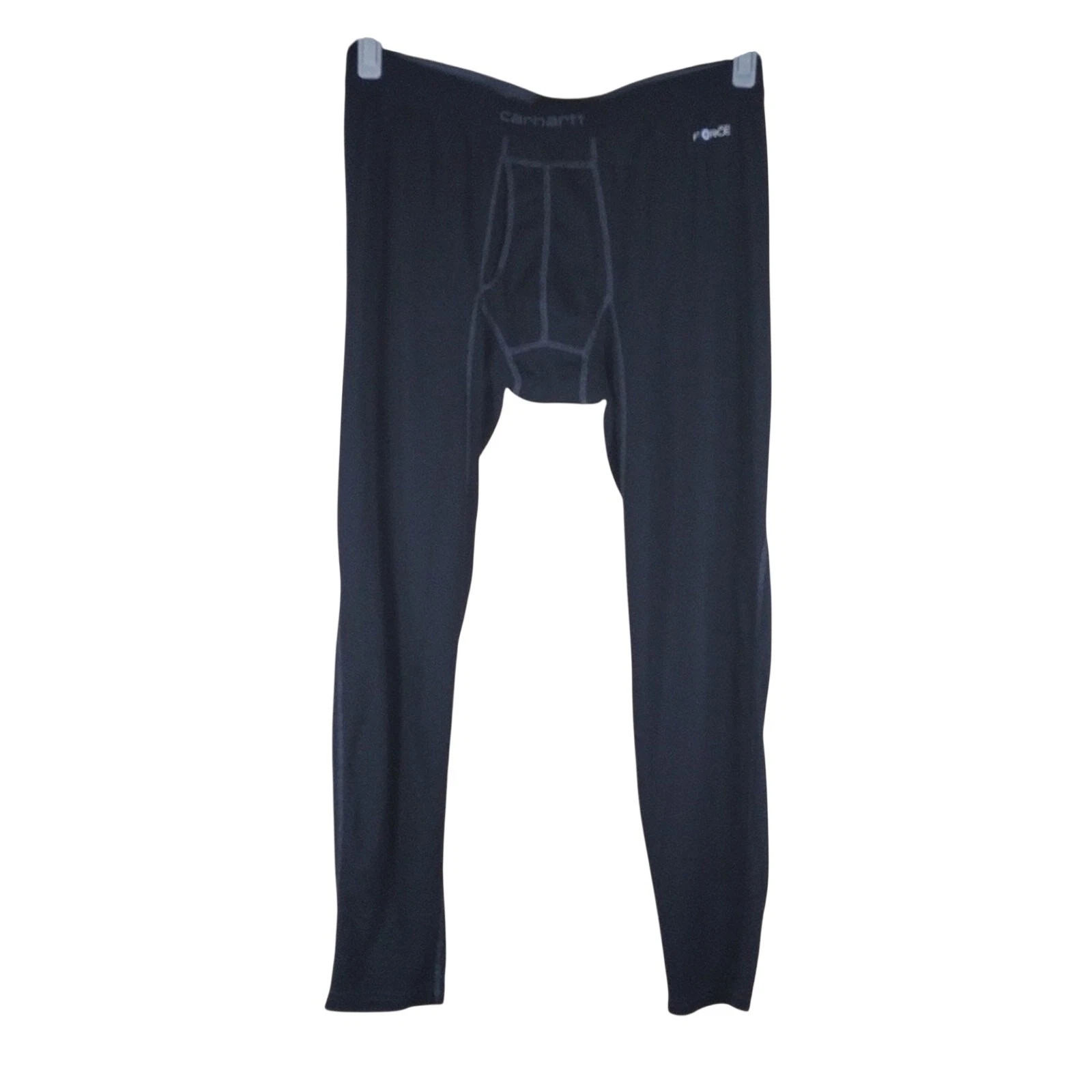 Carhartt Force Pants Men’s XL Black Base Layer Thermal Stretch Lightweight