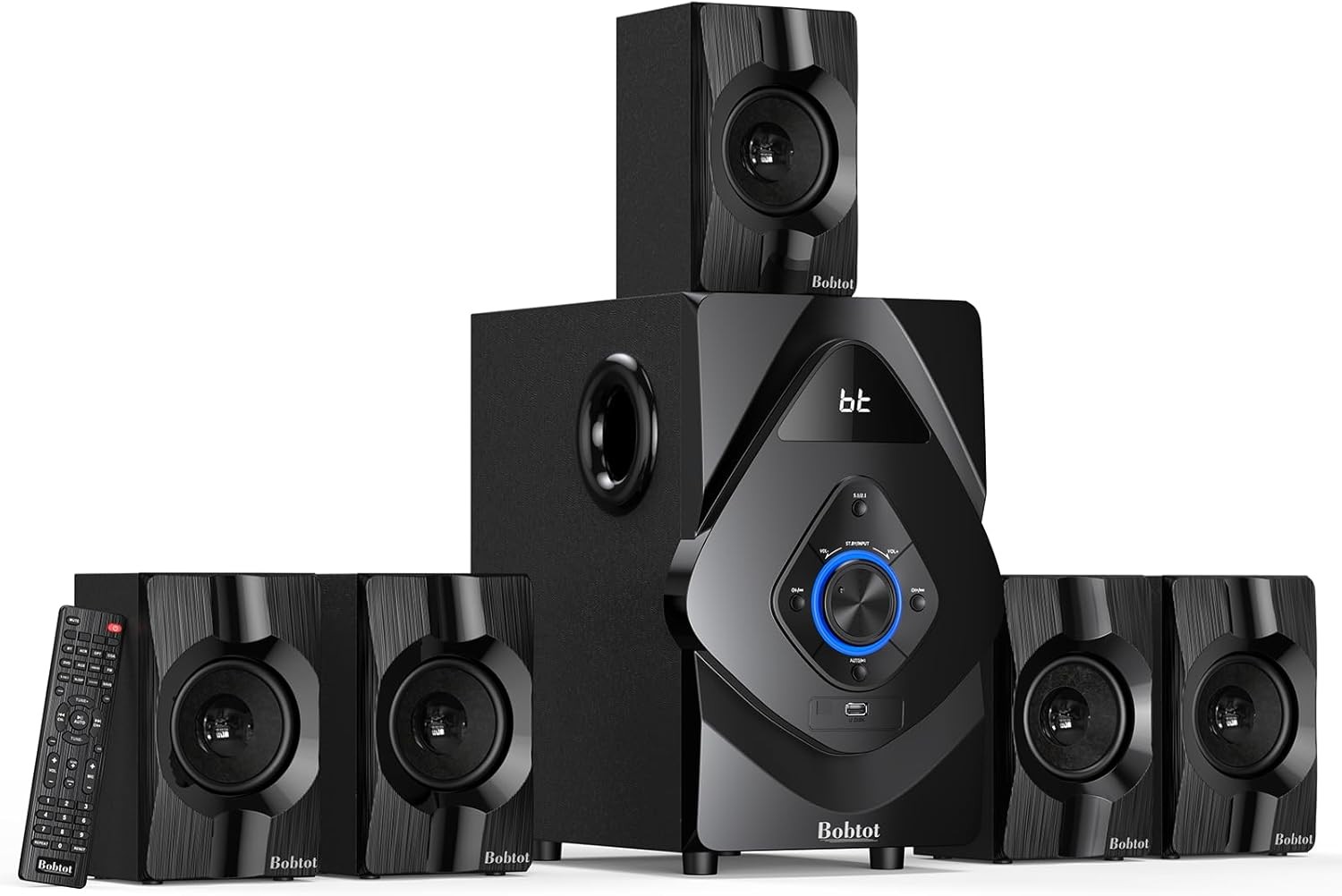 Wireless Rear Satellite Speakers 800w 6.5 Inch Subwoofer