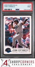 2000 FLEER FOCUS #172 JOSE CANSECO DEVIL RAYS POP 3 PSA 9
