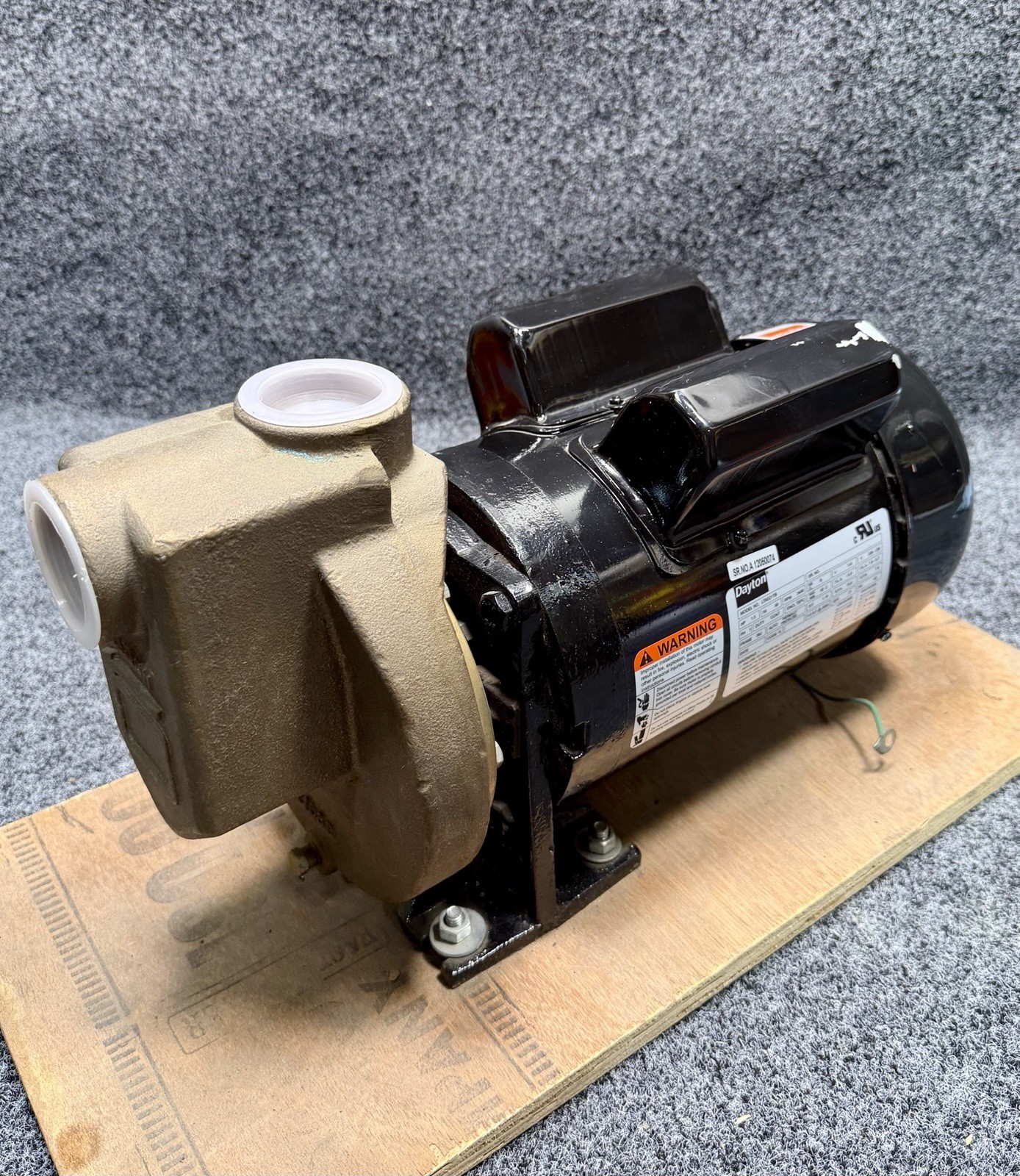 DAYTON 2ZXR4 Bronze Centrifugal Pump 115/230V, 1.5 HP, 1-1/2"