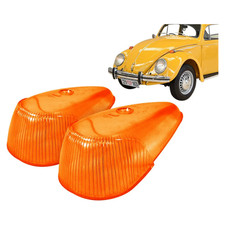 2pcs Pair Orange Amber Front Turn Signal Lenses Lens Vw Beetle Bug T1 1964-1969 2pcs Pair Orange Amber Front Turn Signal Lenses Lens Vw Beetle Bug T1 1964-1969