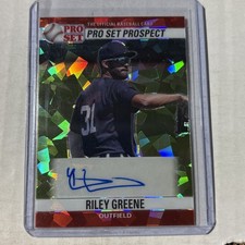 RILEY GREEN 2021 GREEN CRYSTALS PROSET AUTOGRAPH