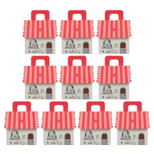 10Pcs Holiday Party Paper Chocolate Boxes Reusable Festive Gift Packaging