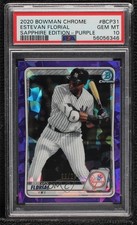 2020 Bowman Chrome Sapphire Edition Purple 9/20 Estevan Florial PSA 10 5l2