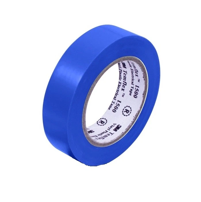 3M Isolierband VDE Blau 15 mm x 10 m Elektriker Tape Band Elektro - Bild 1 von 1