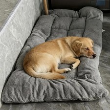 Extra Large Plush Dog Bed Sofa Thickened Super Soft Polyester Pet Mat Dog