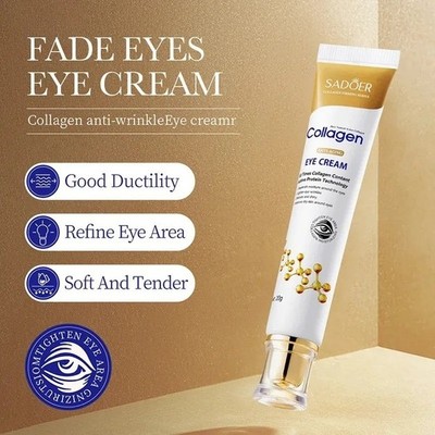 2PCS Under Eye Cream Remove Dark Circles Bags Face Lines Ageless Wrinkles Puffy