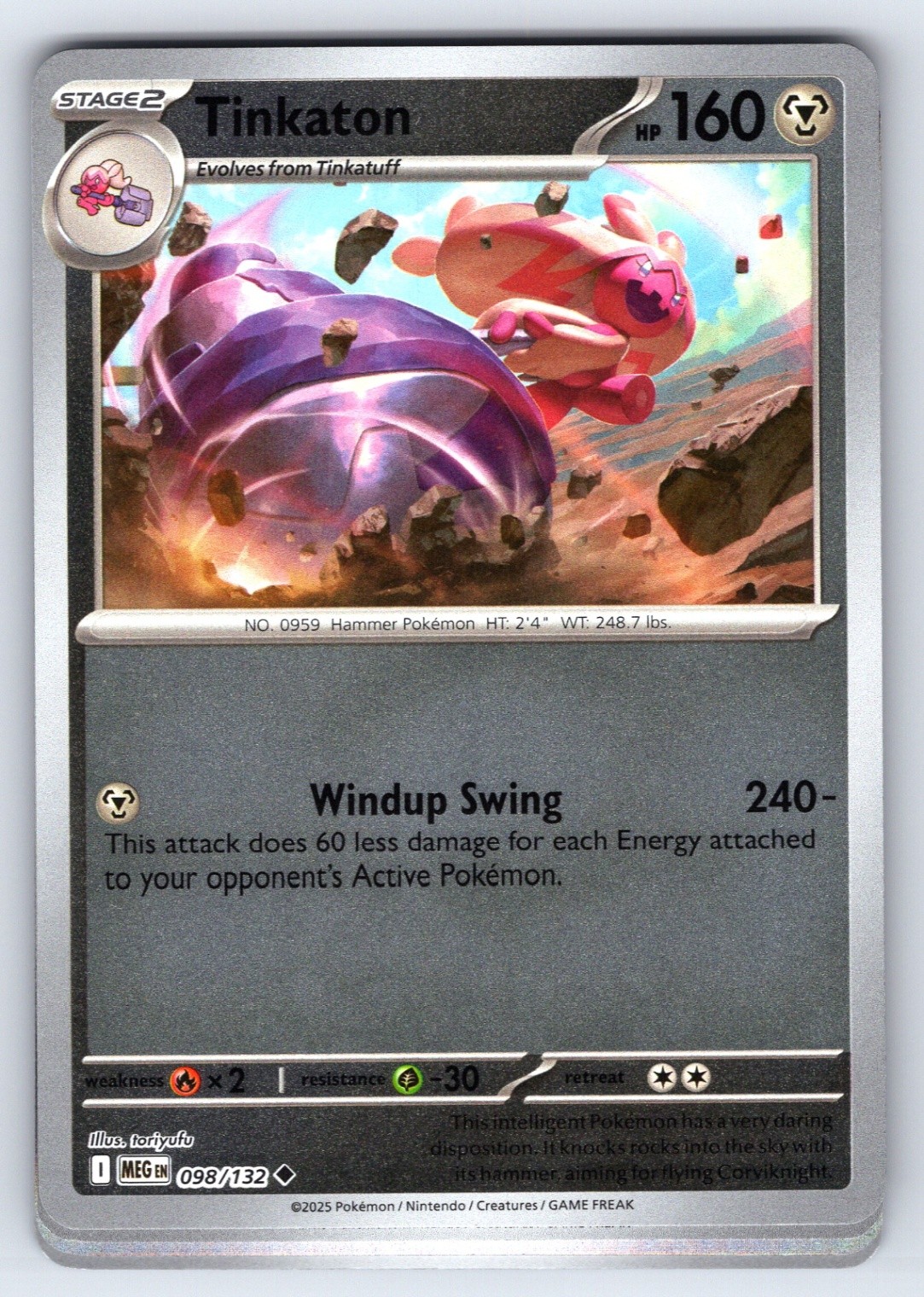 TINKATON UNCOMMON ME01 MEGA EVOLUTION 098/132 NM