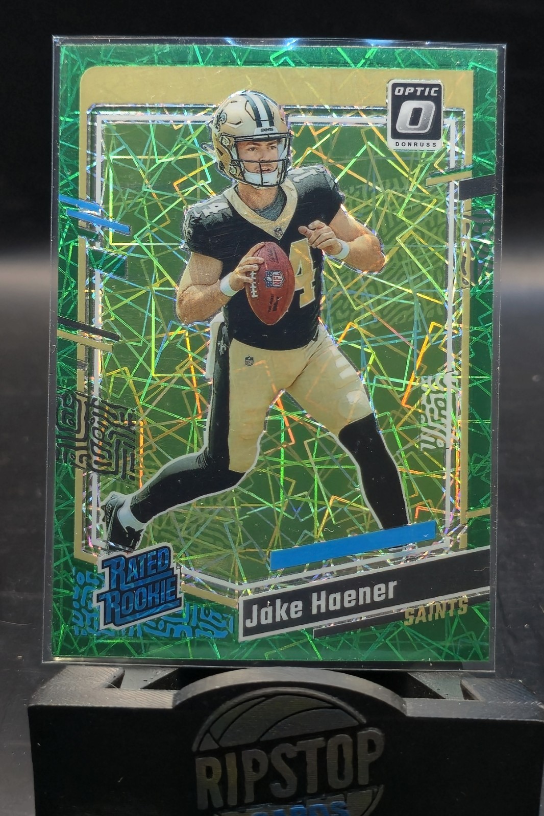 2023 Donruss Optic - Rated Rookie Jake Haener #277 Green Velocity SAINTS