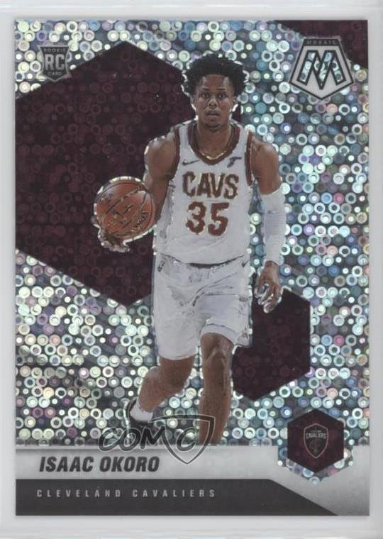 2020-21 Panini Mosaic Rookie Fast Break Silver Prizm Isaac Okoro #212 11s9