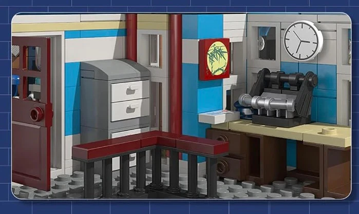 Police Station with Donut Shop Modular City Building Blocks Set | General Jim's - Image 4 of 4