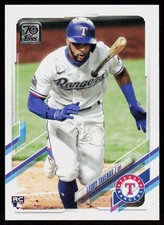 2021 Topps Leody Taveras #264 BASEBALL CARD Rookie Texas Rangers RC. rookie card picture
