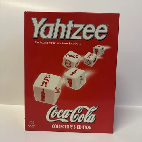 Vintage Yahtzee Coca-Cola Coke Collector's Edition Board Game Hasbro