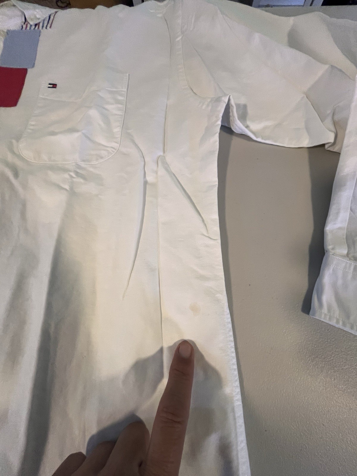 Rare! 1990S Patchwork Tommy Hilfiger Button Up Me… - image 16