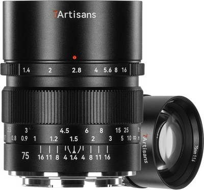 7artisans 75mm F1.4 Full Frame Refined Bokeh Lens for Canon Sony Nikon L-Mount 