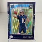 2024 Panini Donruss Optic - Rated Rookie Drake Maye #229 Purple Shock Prizm (RC)