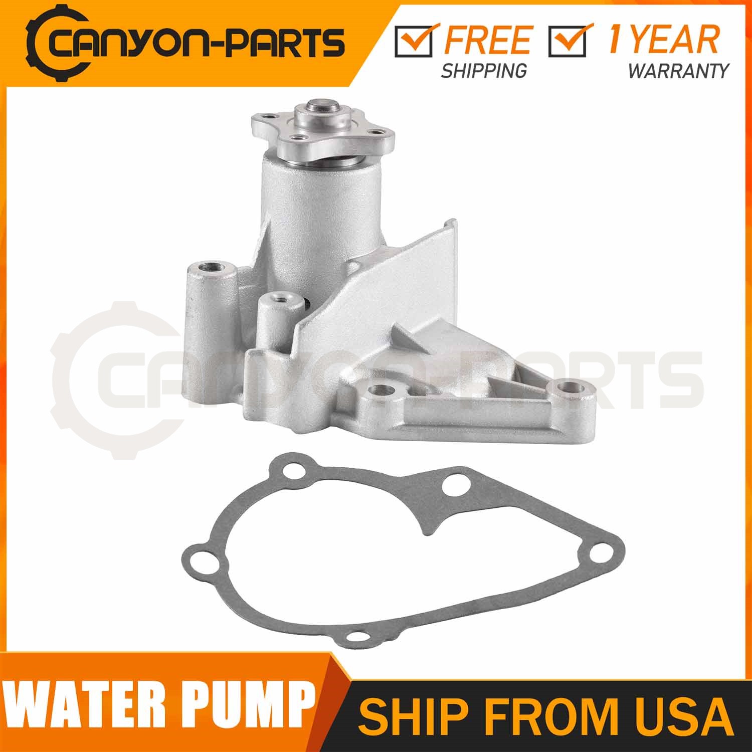 Engine Water Pump w/Gasket for 2006-2011 Hyundai Accent Kia Rio Rio5 1.5L 1.6L