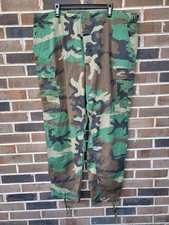 Vintage Propper Pants Mens XL Regular Woodland Camo BDU Ripstop 1998