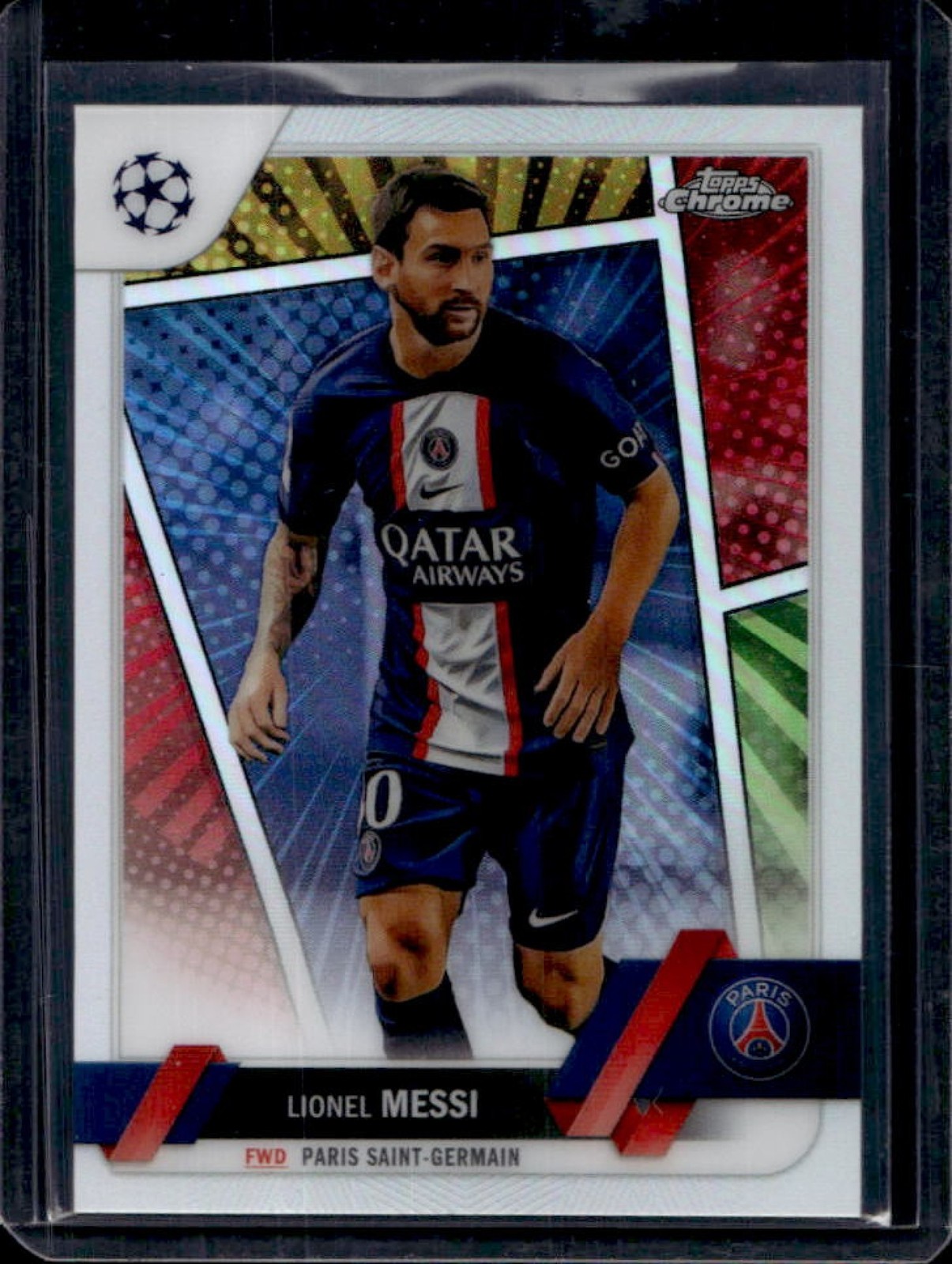 2022-23 Topps Chrome UEFA Lionel Messi Hero Variation SP VAR #1b PSG