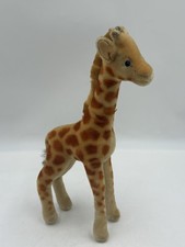 Vintage 1960s Steiff 14" Tall Mohair Standing Giraffe Toy Stuffed Animal