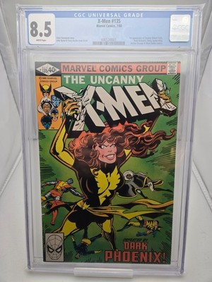X-Men 135 Cgc 8.5 White pages 1st Senator Kelly Marvel 1980
