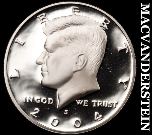 2004-S Kennedy Half Dollar- Silver Choice Gem Proof Luster No Reserve #i3566