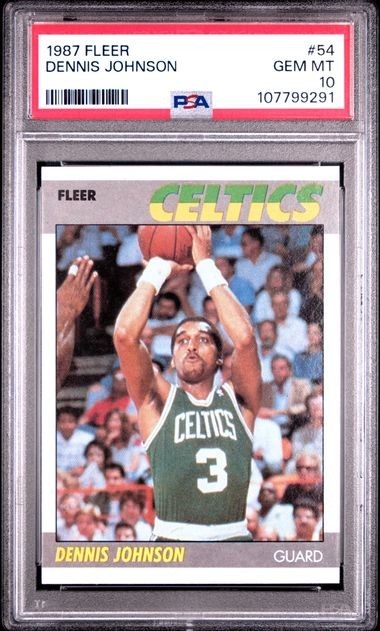Dennis Johnson 1987-88 Fleer Basketball #54 PSA 10 GEM MINT Boston Celtics