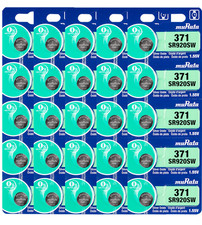 Murata 371 SR920SW Silver Oxide Watch Battery 25 Count - Replaces Sony 371