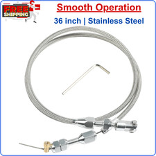 36" Throttle Cable Kit,Car Braided Throttle Cable,LS Swap Steel Braided Throttle