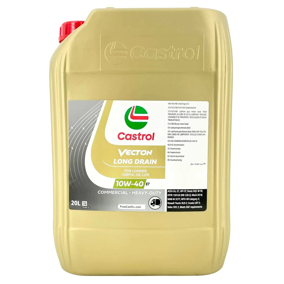 Castrol VECTON Long Drain 10W-40 20L ACEA E7 API CI-4 LKW Öl - Bild 1 von 2