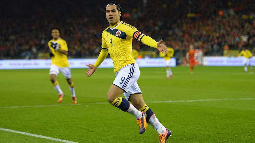 COLOMBIA Home - FALCAO # 9 - World cup Brazil 2014 - Large (Run