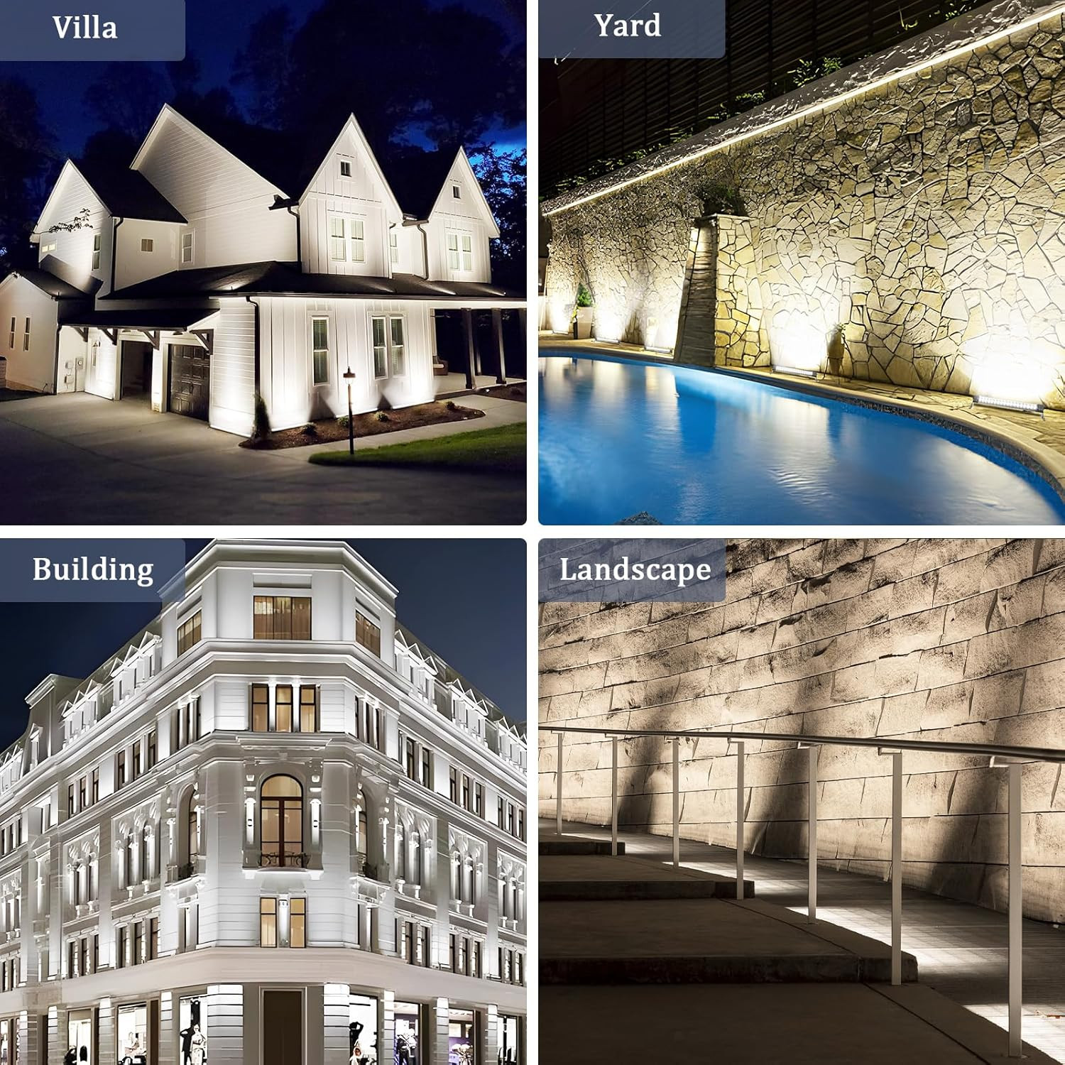 36W LED Wall Washer Light Bars, 2FT 5000K Daylight White Outdoor Wall Washer Lig