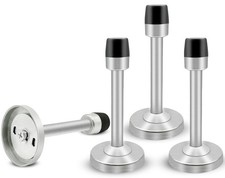 4 Pack Door Stops, 90 mm Long Door Stop Wall Mounted Door Stopper Wall Protec...