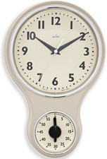 Acctim Kitchen Timer Clock, Cream, 1-Pack