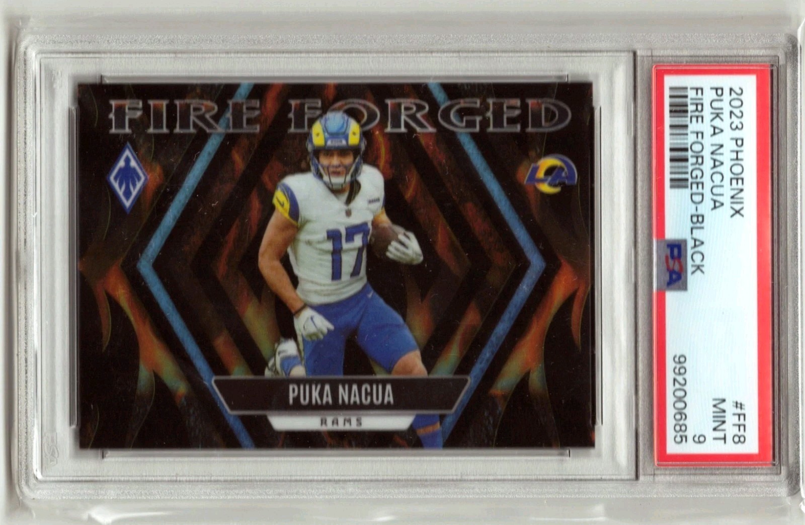 2023 Panini Phoenix - Fire Forged Puka Nacua #FF-8 Black /10 (RC)