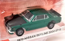 Greenlight 1/64 Nissan Skyline 2000 GT-R 1972 Green CHASE Model Car
