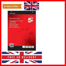 Image of Office Flipchart Pad Perforated 40 Sheets A1 Plain, Red