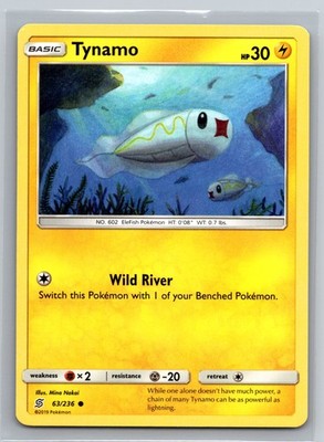 Tynamo 63/236 Unified Minds Electric-Type Basic Common Pokemon TCG 2019