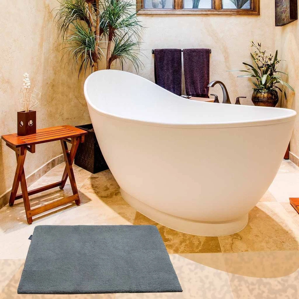 Rhomtuft Badteppich Square Badläufer Badezimmerteppich Antron rutschfest - Bild 4 von 4