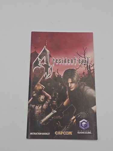 Official Genuine Resident Evil 4 Nintendo Gamecube Manual ONLY Capcom