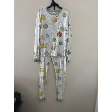 Burts Bees Kids Size 10 Solar System Planets Organic Cotton 2 Pc Pajama Set