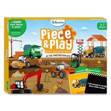 Skillmatics Floor Puzzle & Game Piece & Play Construction Site,