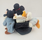 Club Disney Mini Bean Bag Millenium Plush Set of 3 in Hat Donald Goofy Mickey — photo 3