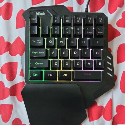 Red Thunder G30 Einhand Gaming Tastatur Hintergrundbeleuchtung USB 