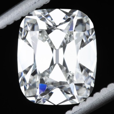 2.5 CARAT OLD MINE CUT LAB CREATED DIAMOND IGI CERTIFIED E VS1 CUSHION BRILLIANT